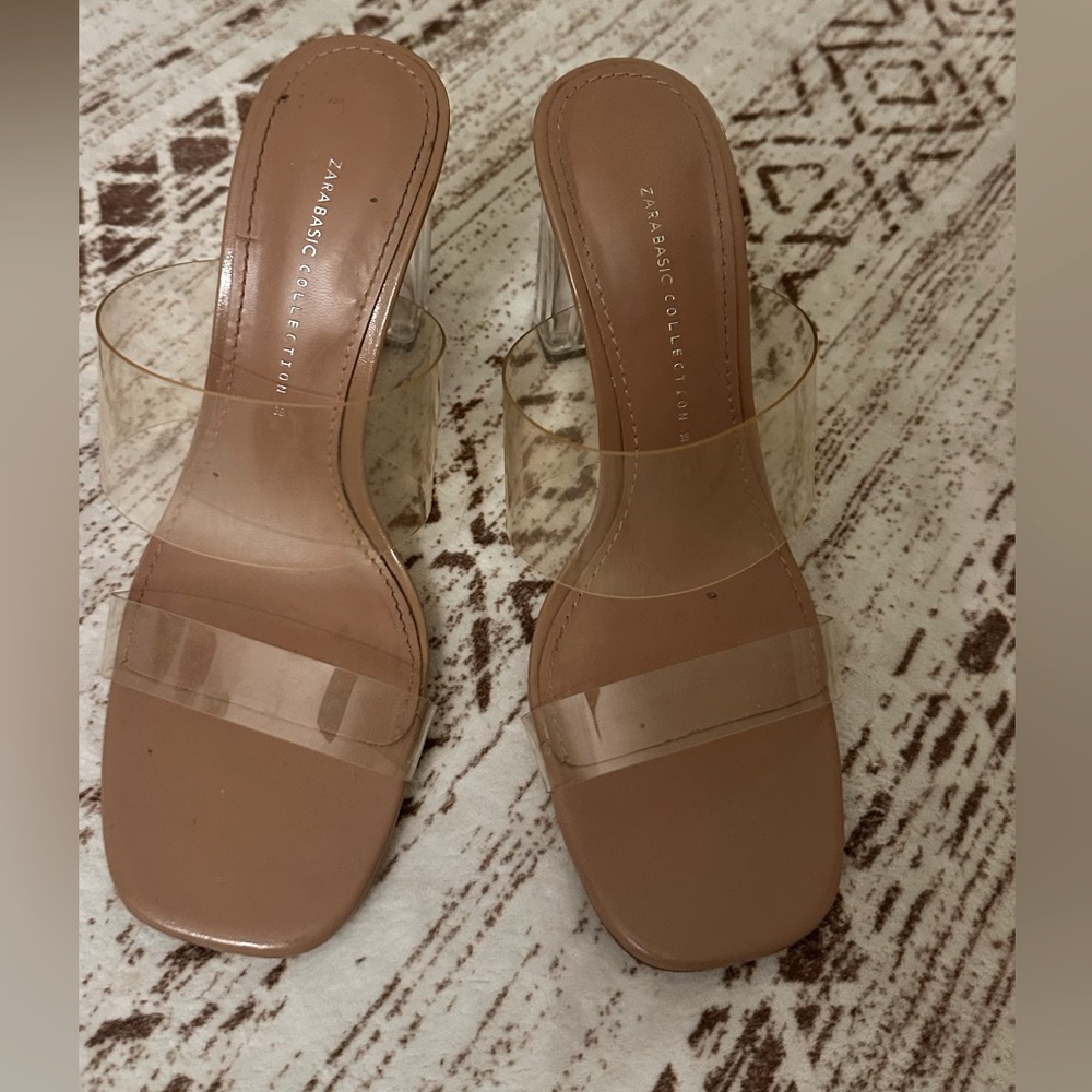 Zara heeled slippers